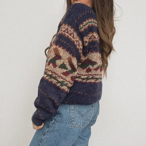 Womens Blue Jumper